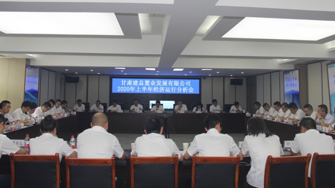 置业公司召开2020年上半年经济运行分析会